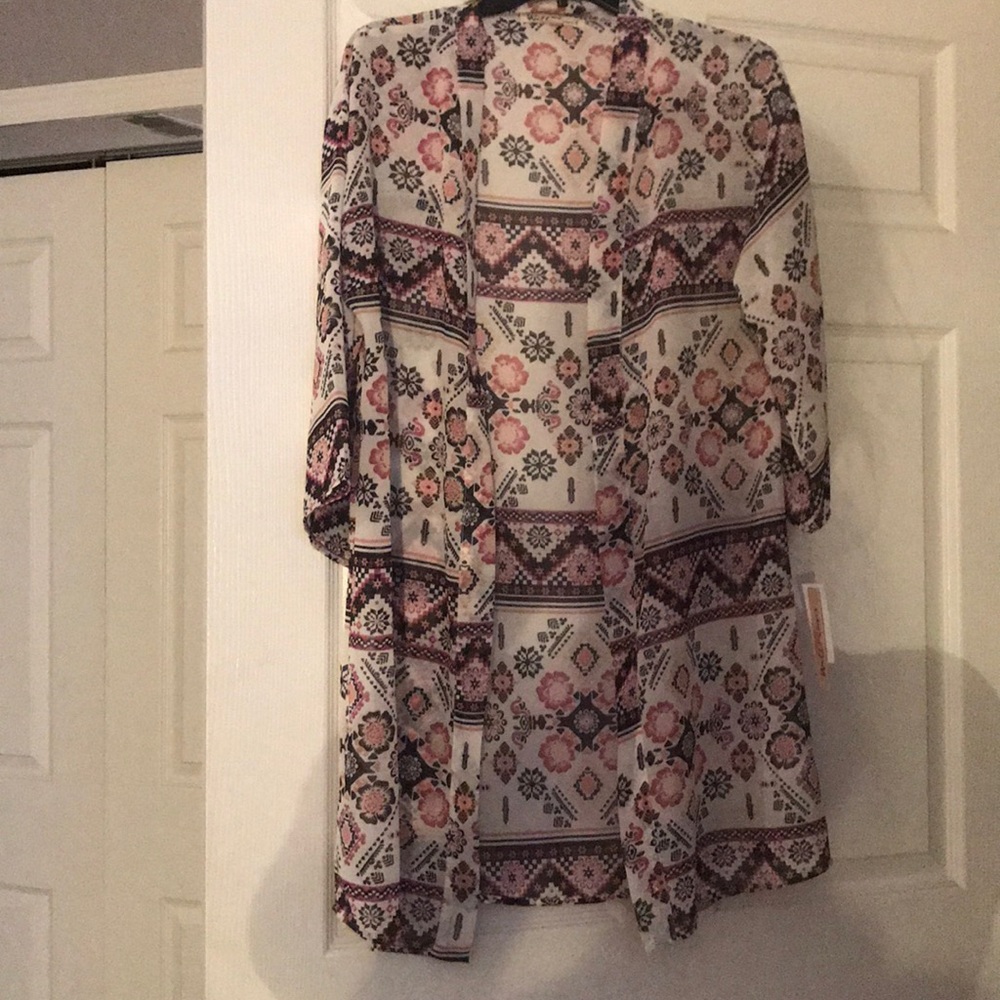 Sheer cardigan